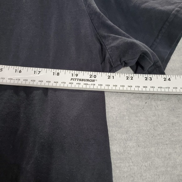 VINTAGE‎ Cover Charge Women Dress XL Black Shirt Drawing Pockets 90s USA - Picture 5 of 10